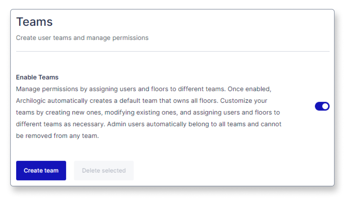 Create a Team