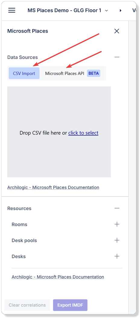 Microsoft Places Data-Mapping Process