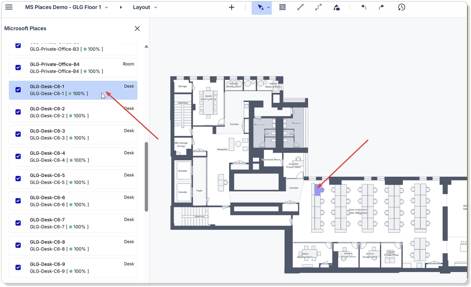 Microsoft Places Data-Mapping Process